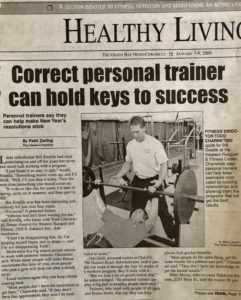 Correct Personal Trainer Can Hold Keys To Success - News Article featuring Todd Charnetski
