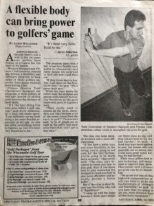 A flexible body can bring power to golfers' game - News Article featuring Todd Charnetski